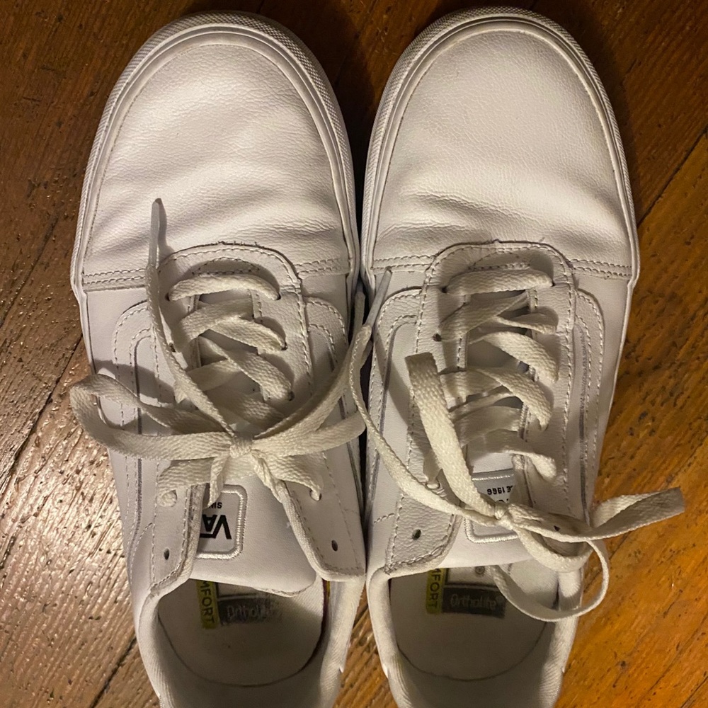 White Comfy Cush Vans - image 1